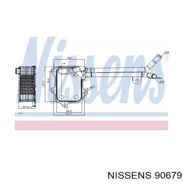 Radiador de aceite Nissens 90679 precio, desde 44,22 EUR