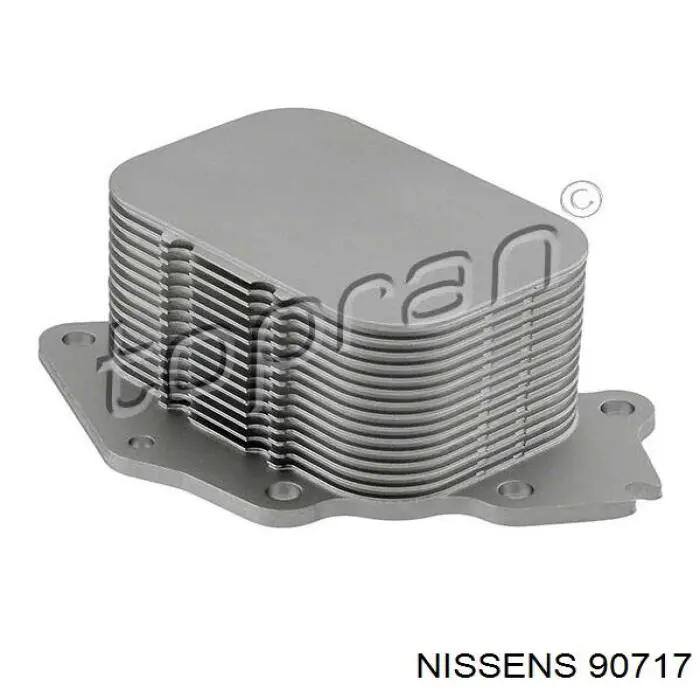 90717 Nissens radiador de aceite, bajo de filtro