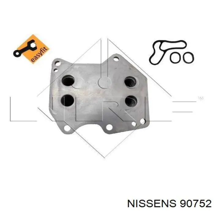 Radiador de aceite debajo del filtro 90752 Nissens