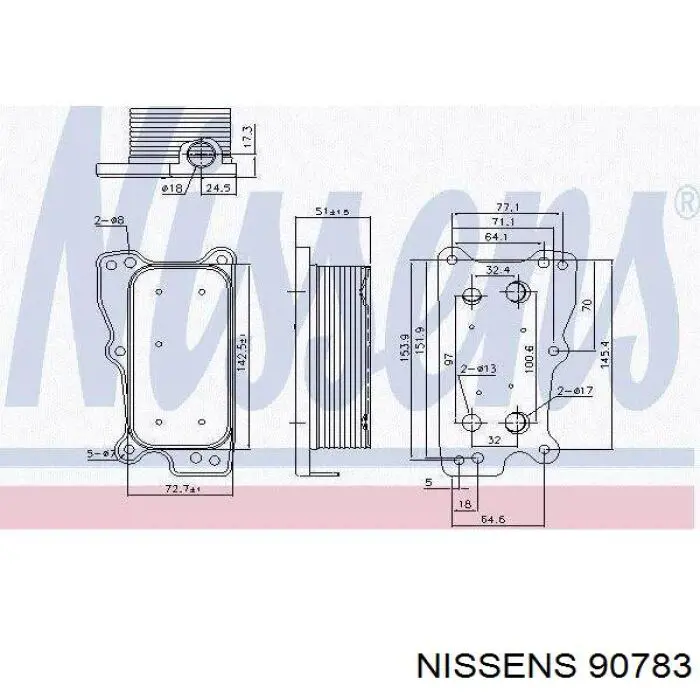 Comprar H9154004 Mercedes Radiador de aceite