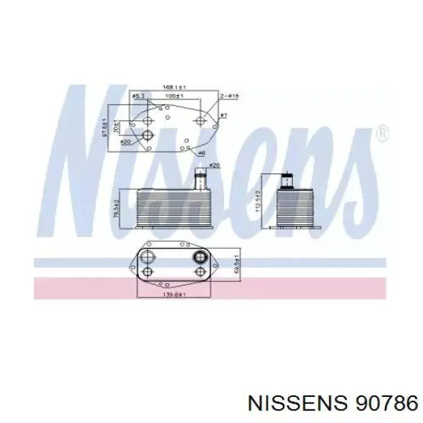 Comprar 90786 Nissens Radiador de aceite