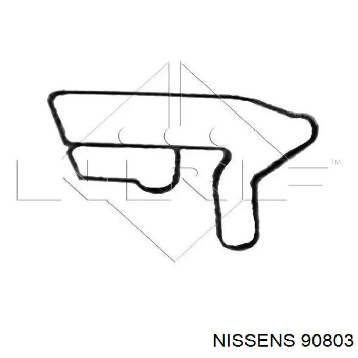 90803 Nissens radiador de aceite, bajo de filtro