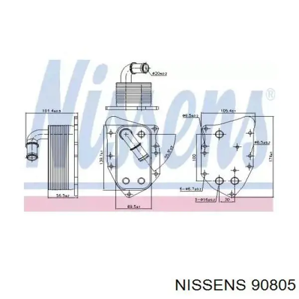 650085 Opel Radiador de aceite
