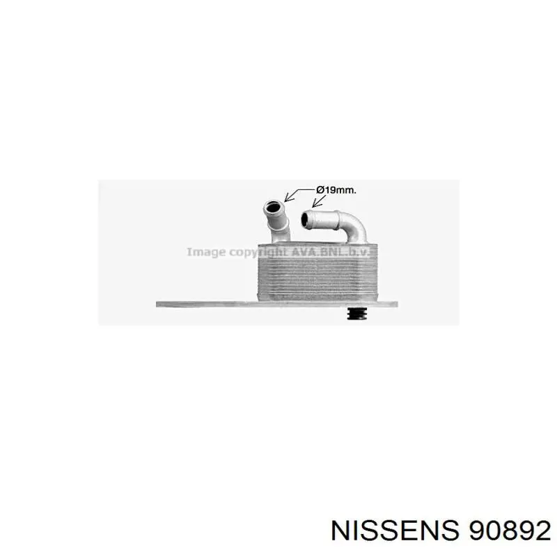 Radiador de aceite 90892 Nissens