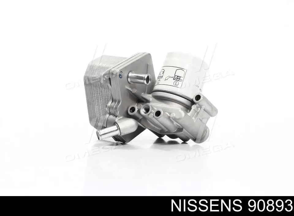 90893 Nissens radiador de aceite, bajo de filtro