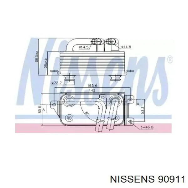 Radiador de aceite Nissens 90911 precio, desde 44,79 EUR