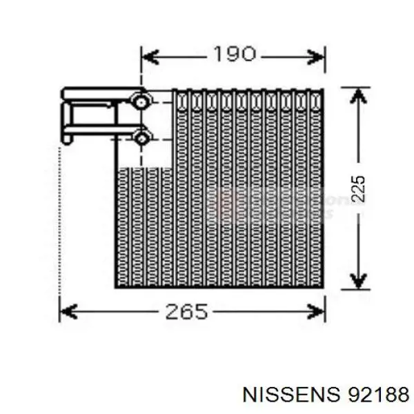 Evaporador, aire acondicionado para Nissan Micra (K12)