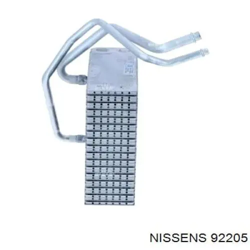 92205 Nissens evaporador, aire acondicionado