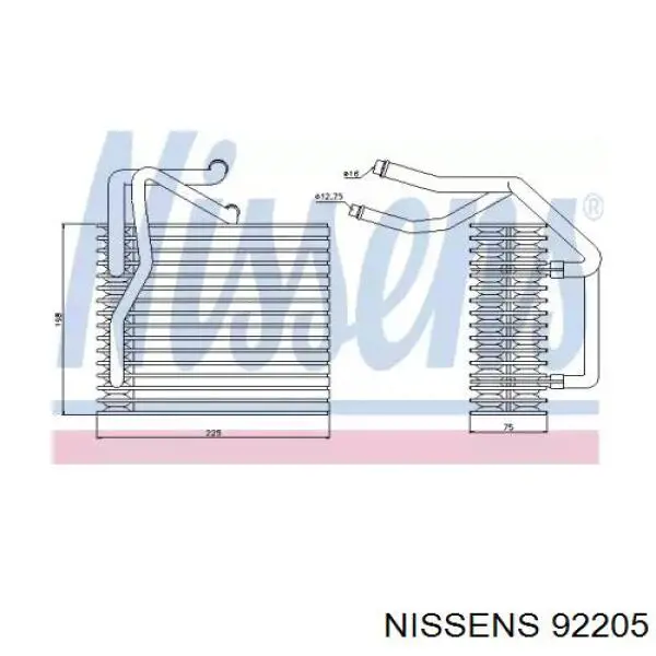 Evaporador, aire acondicionado Peugeot Partner 1 5F