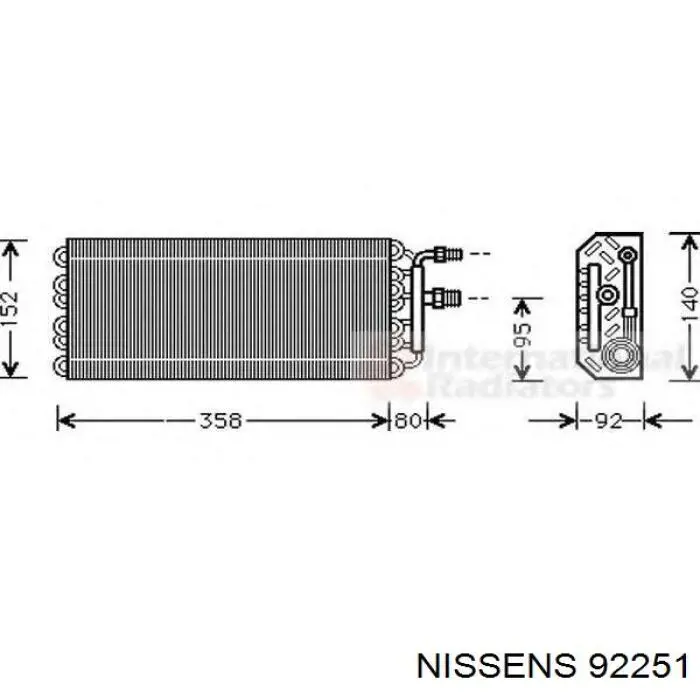 Evaporador, aire acondicionado Opel Omega A (16, 17, 19)