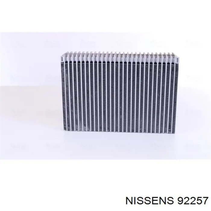 92257 Nissens evaporador, aire acondicionado