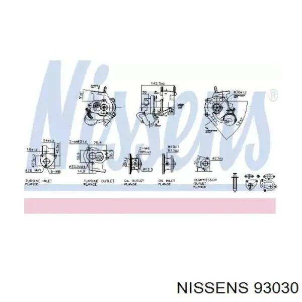 Turbocompresor Nissens 93030 precio, desde 180,64 EUR