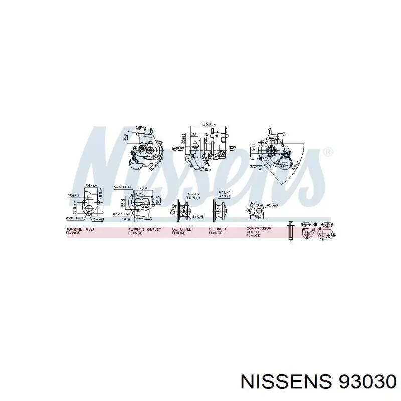 93030 Nissens turbocompresor