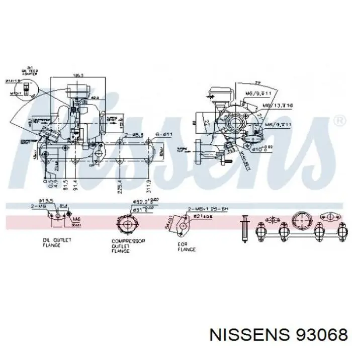 93068 Nissens turbocompresor