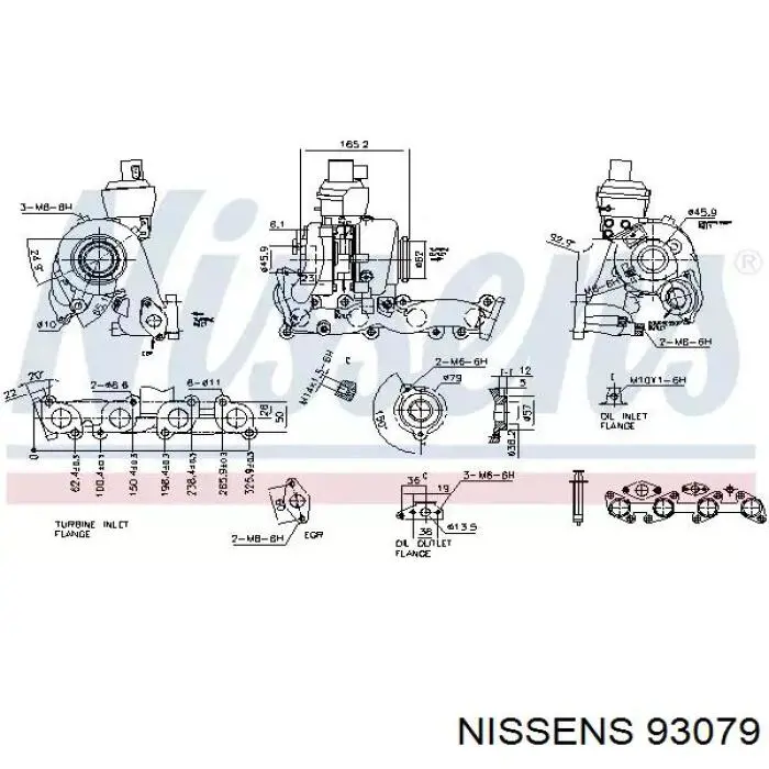 93079 Nissens turbocompresor