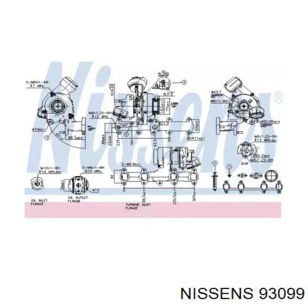 Turbocompresor 93099 Nissens