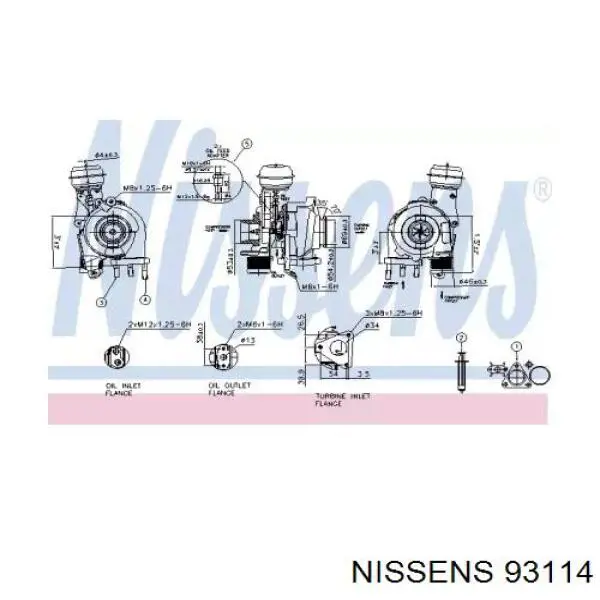 93114 Nissens turbocompresor