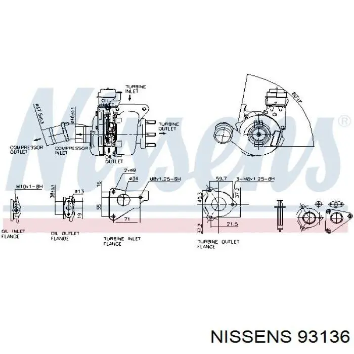 93136 Nissens turbocompresor