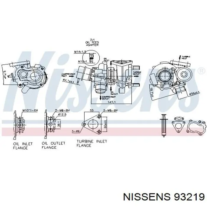 93219 Nissens turbocompresor