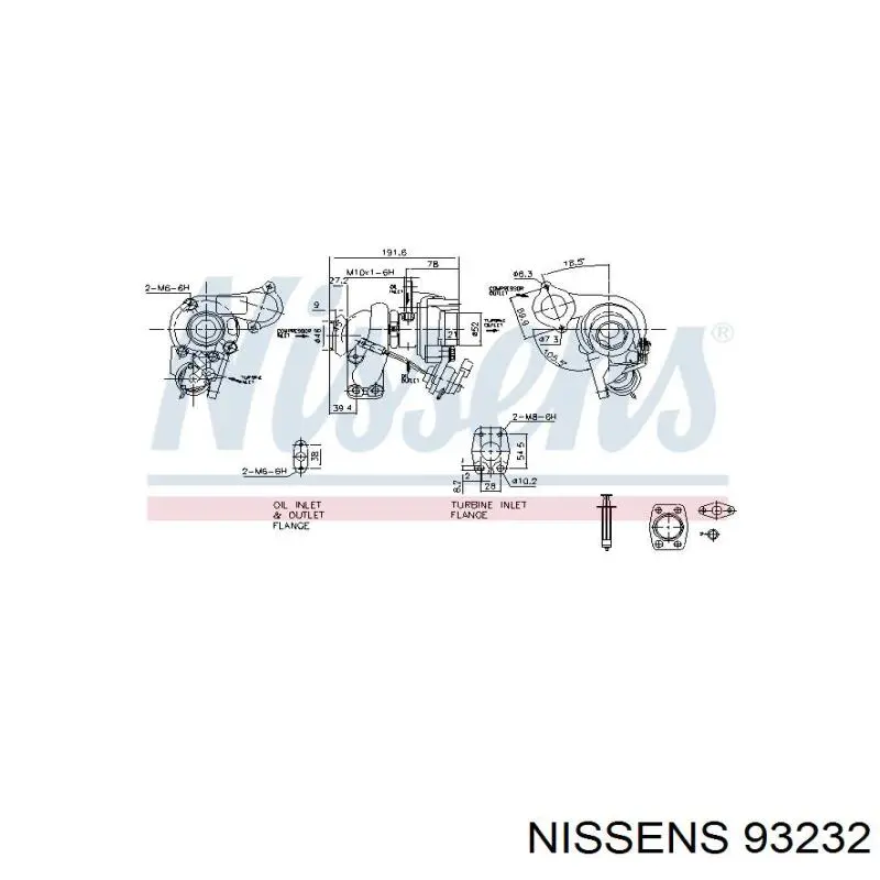 93232 Nissens turbocompresor
