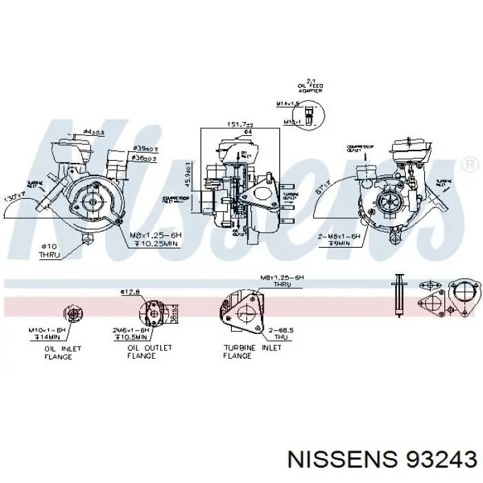 93243 Nissens turbocompresor