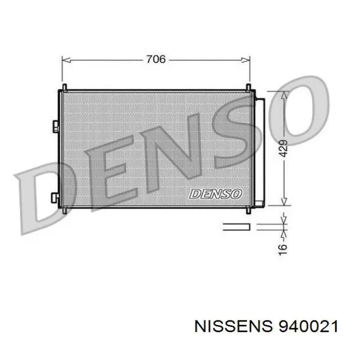 940021 Nissens condensador aire acondicionado