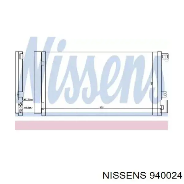 940024 Nissens condensador aire acondicionado