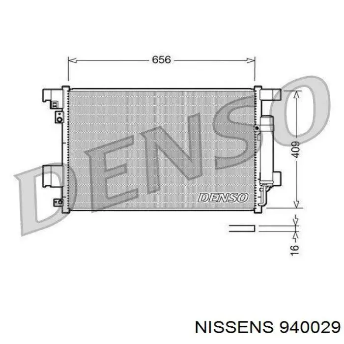 940029 Nissens condensador aire acondicionado