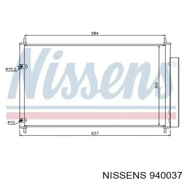 940037 Nissens condensador aire acondicionado