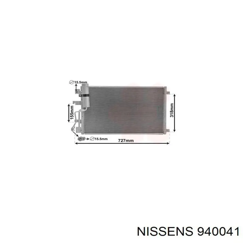 940041 Nissens condensador aire acondicionado