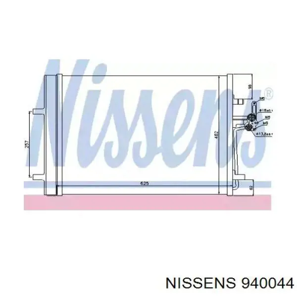 940044 Nissens condensador aire acondicionado