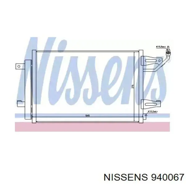 940067 Nissens condensador aire acondicionado