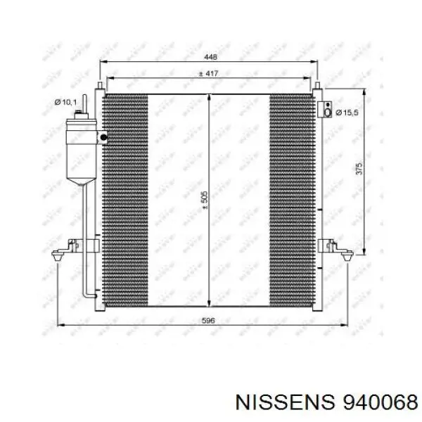 940068 Nissens condensador aire acondicionado