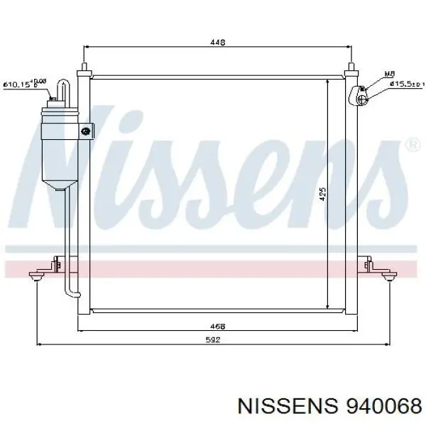 Comprar MN148282 Mitsubishi Condensador de aire acondicionado