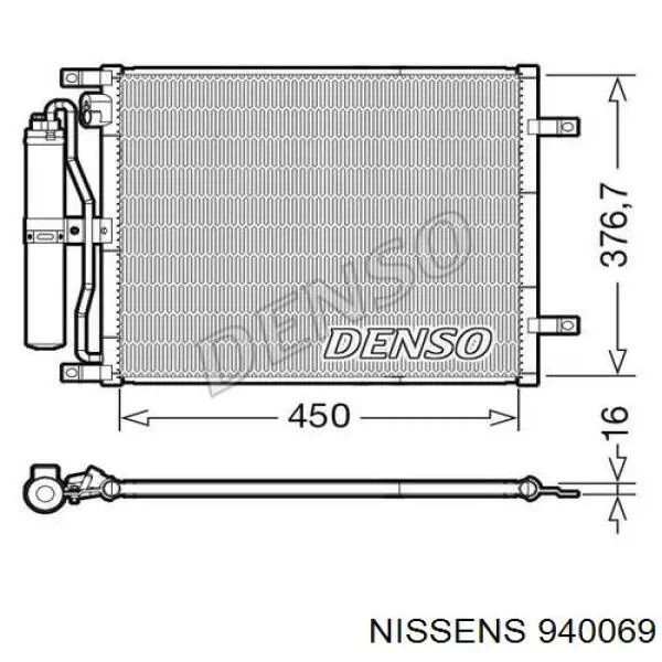 Comprar 940069 Nissens Condensador de aire acondicionado
