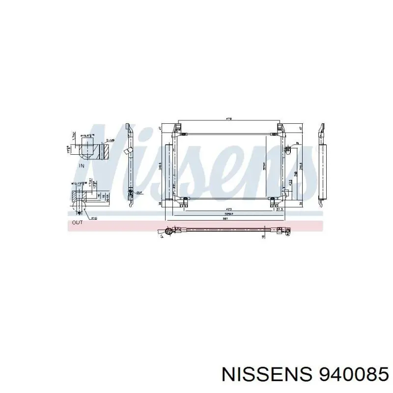 Comprar 884600D0 Toyota Condensador de aire acondicionado