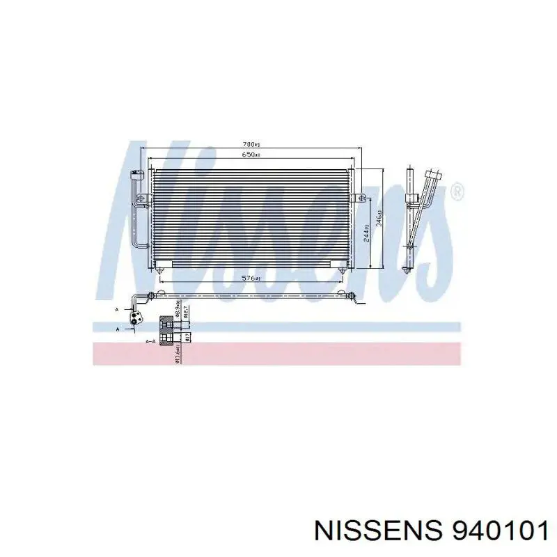 940101 Nissens condensador aire acondicionado