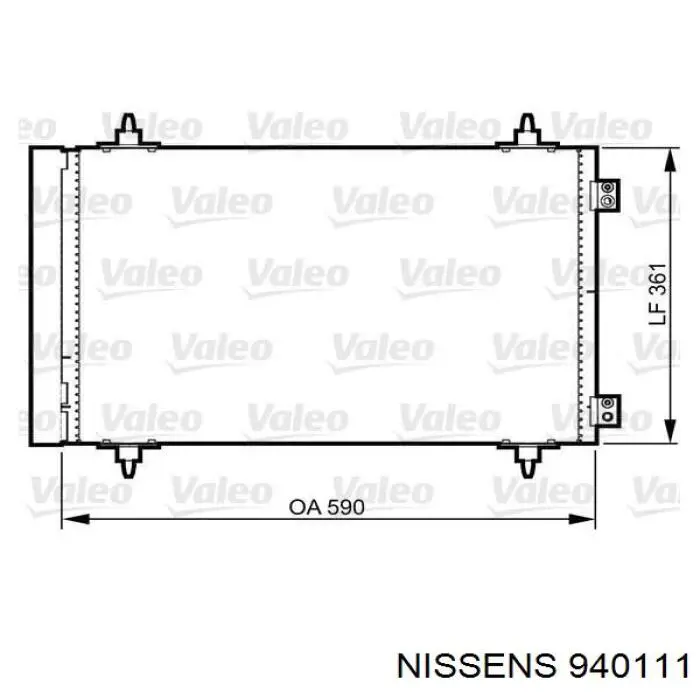 Comprar 940111 Nissens Condensador de aire acondicionado