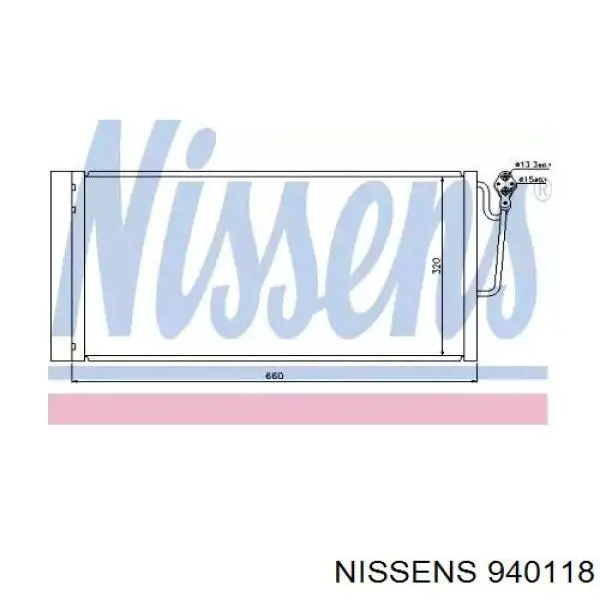 940118 Nissens condensador aire acondicionado