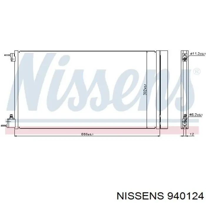 940124 Nissens condensador aire acondicionado