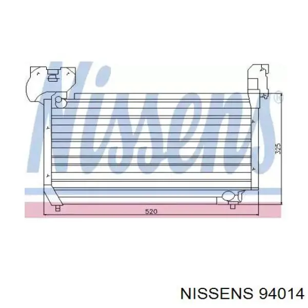Radiador de aire acondicionado para Mazda 626 II GC