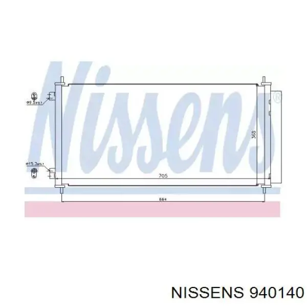 Comprar 940140 Nissens Condensador de aire acondicionado