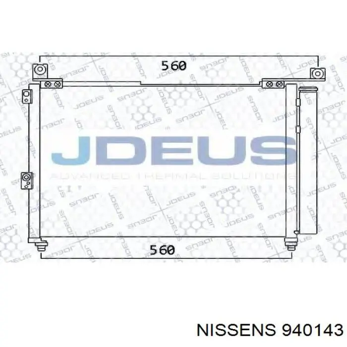 Condensador aire acondicionado 940143 Nissens