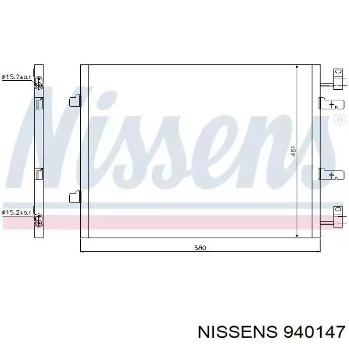 940147 Nissens condensador aire acondicionado