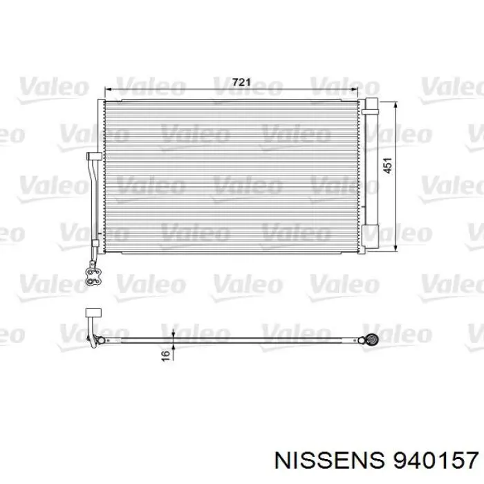 940157 Nissens condensador aire acondicionado
