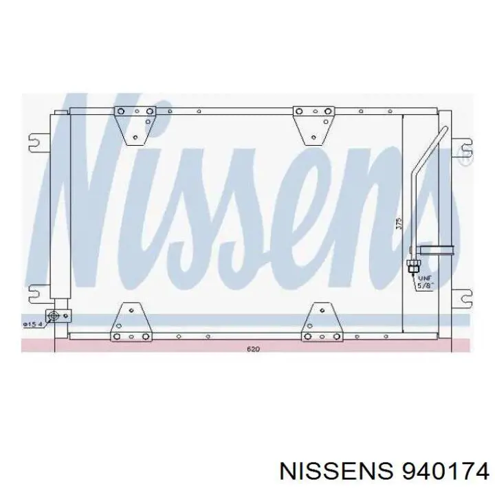 940174 Nissens condensador aire acondicionado