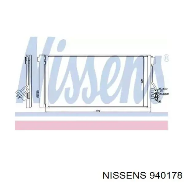 Comprar 940178 Nissens Condensador de aire acondicionado