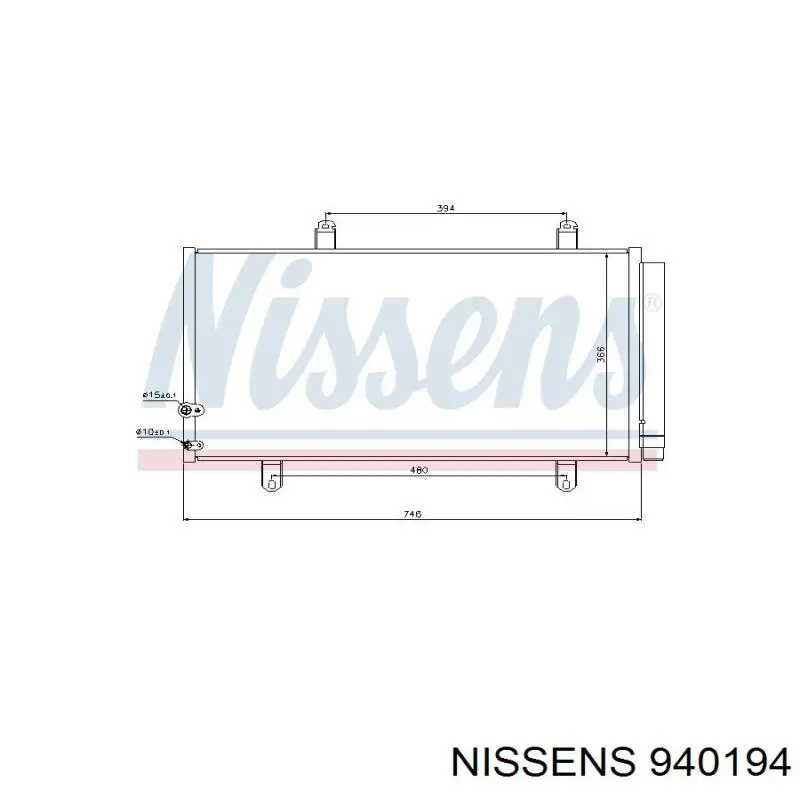 940194 Nissens condensador aire acondicionado