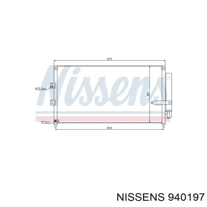 940197 Nissens condensador aire acondicionado