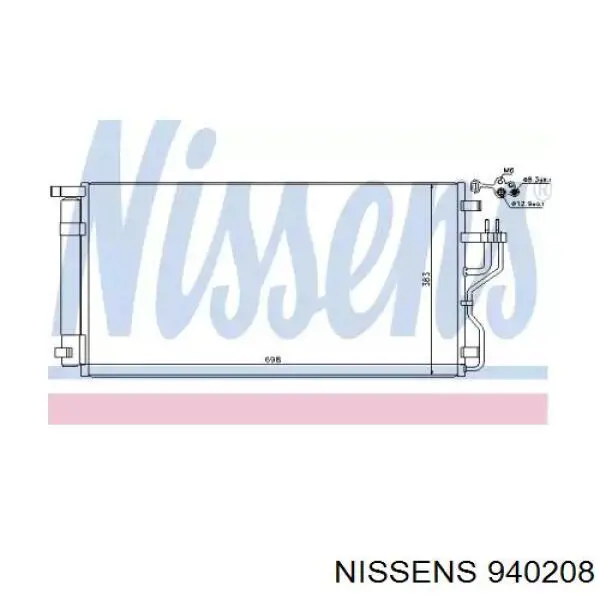 940208 Nissens condensador aire acondicionado